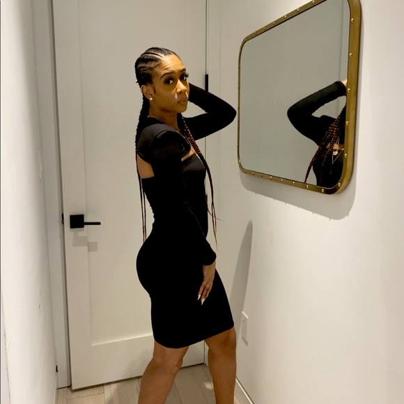 Two Piece All Black Dress - Picture 1 of 6